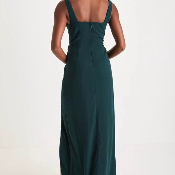 Lulu's Emerald Green Maxi Dress - Picture 3 of 5
